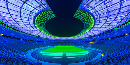 Olympic Stadium Berlin blue-green