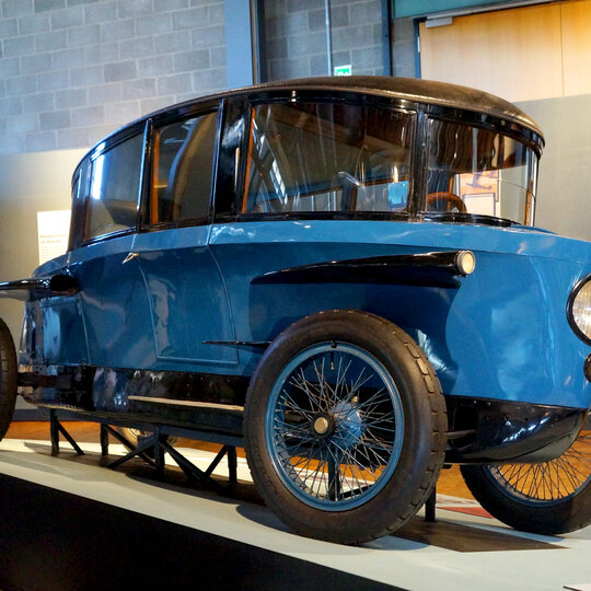 Old car in the German Museum of Technology in Berlin